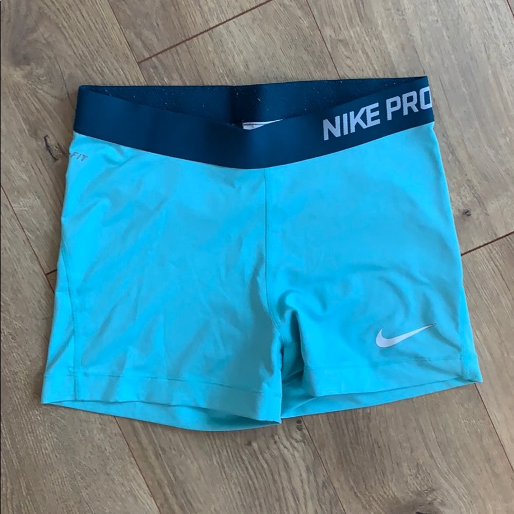 Nike Tiffany Blue Dri Fit Compression Shorts